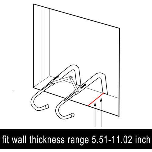 SHAREWIN 25Ft Fire Escape Ladder 3 Story Emergency Fire Safety Ladder